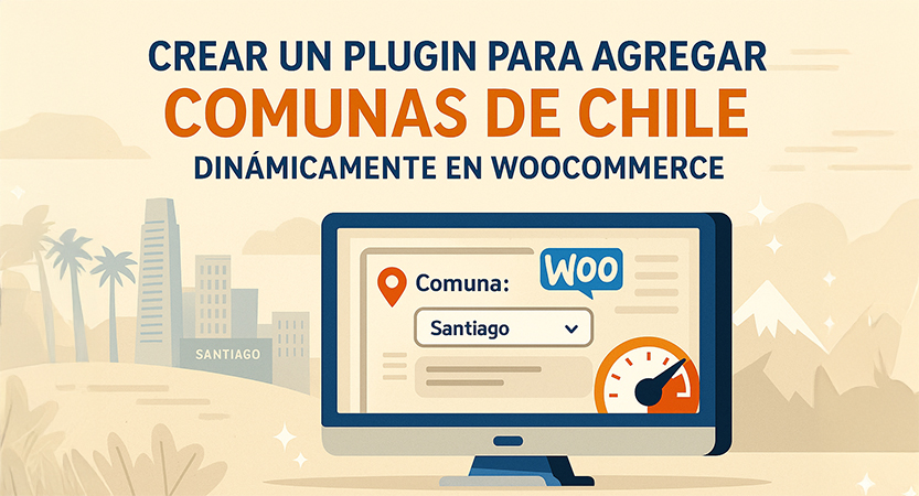 Lee más sobre el artículo Cómo crear un plugin para agregar comunas de Chile en WooCommerce